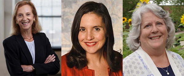 Headshots of Drs. Robin Newhouse, Wendy Trueblood Miller, and Kathie Williamson