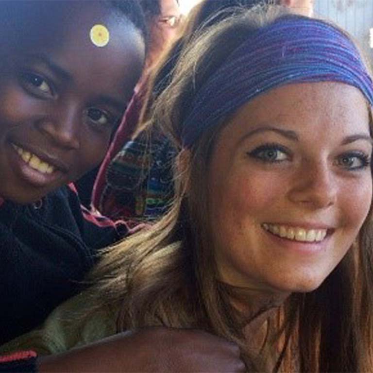 Nursing student at a study abroad program